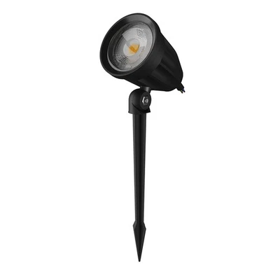 LED Außenleuchte Gartenlampe Strahler Erdspieß Schwarz IP65 6W 600lm warmweiß - Bild 1 von 4