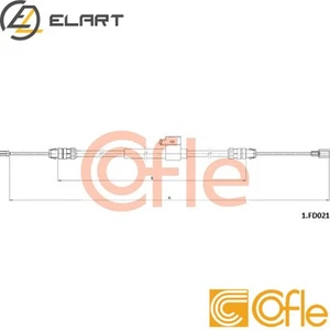 CABLE PARKING BRAKE 1.FD021 FOR FORD 1827662 2034862 2162665 BK312A635FC BK312A6 - Picture 1 of 7