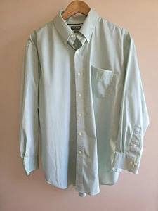 Herren Lauren Ralph Lauren klassische Passform grün Knopfleiste Oxford 17-1/2 32/33 XL - Bild 1 von 9