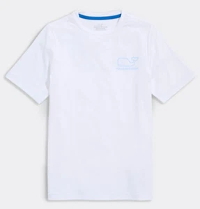 Vineyard Vines Performance Boys White Whale Graphic Harbor Short Sleeve T-Shirt - Picture 1 of 5