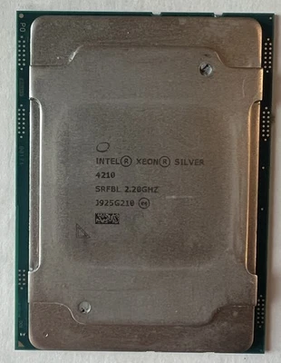 Intel Xeon Silver 4210 2.2GHz 10 Core 13.75MB 85W 2nd Gen Processor SRFBL - Image 1 of 2