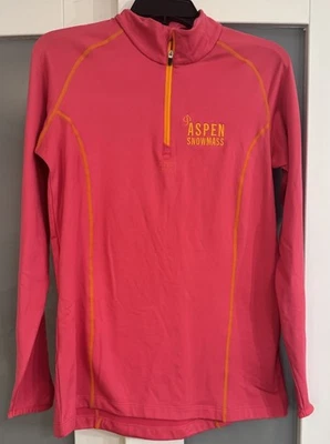 Helly Hansen 1/2 Zip Fleece Pullover Sweater Jacket Pink Aspen Snowmass Wms Xl - Image 1 of 4