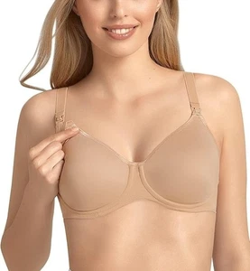 UK 32C - New Anita 'Basic' Wired Nursing Drop Cup Bra Skin UK Size 32C (5068) - Picture 1 of 3