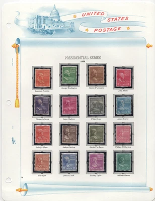 US 1938 SCOTT #803-#834 MINT HINGED THE $2 & $5 ARE USED - Image 1 of 4