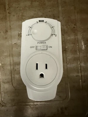 Adjustable Thermostat, Plug in Heating and Cooling Thermostat Controlled Outlet, - Image 1 of 4