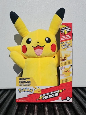 Juguete de peluche parlante Pokémon carga eléctrica Pikachu 10" con luces sonidos movimiento Foto 1 de 3