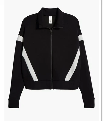 Chaqueta deportiva AirEssentials de SPANX® para mujer negra blanca chaqueta modal talla XL Foto 1 de 4