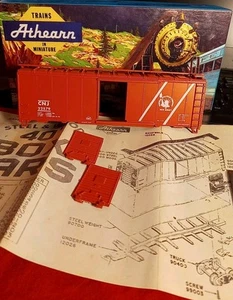 New Jersey Central CNJ Liberty Bev-Bel Rare Athearn Kit HO CNJ 22579 Red Boxcar - Picture 1 of 6