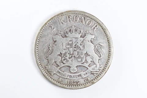 Sweden 1877 2 Kronor Cover