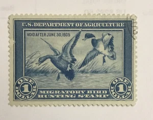 US Federal Duck Hunting Stamp RW1 1934 - Picture 1 of 1