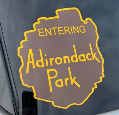 Adirondack Park ADK NY Lake Placid Vinyl Decal Car Wall Sticker Sign
