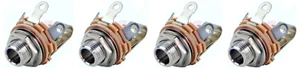 4 Switchcraft L12A Long Bushing 1/4 6.35 Female Shorting Jack, Guitar Effects Pe - Picture 1 of 3