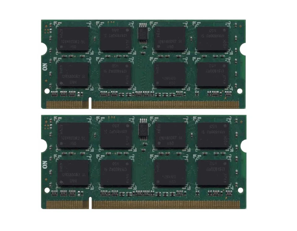 RAM 4GB (2X 2GB) DDR2 PC2-5300S 667MHz PORTATILE SODIMM 200 PIN MEMORIA 667 BULK - Immagine 1 di 1