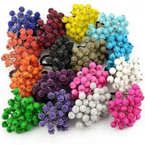 Artificial Berries 34 Colours - Christmas Decor - Wreath Making - Picture 1 of 46