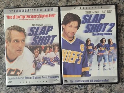 Slap Shot 1977 & Slap Shot 2 Breaking The Ice 2001 (2001 DVD Both W/Inserts) - Image 1 of 4