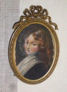 Miniatur Portrait Bild Gemälde Malerei Scherenschnitt Art Tilman Hoche Louis XVI - Bild 1 von 5