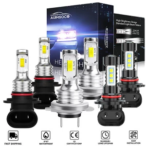 For KIA FORTE 2019-2021 LED Headlight High Low Fog Light Bulbs Combo Kit 6pcs - Picture 1 of 12
