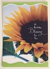 A Birthday Blessing Greeting Card (+ Envelope 5X7")./ Sunflower
