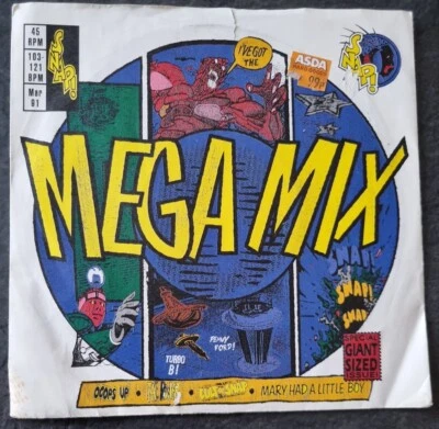 Snap! - Mega Mix - VG 7" vinyl single record 1991 Euro Pop Dance House - Image 1 of 4