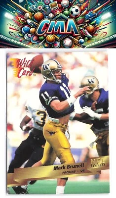 1993 Wild Card #135 Mark Brunell - Image 1 of 2