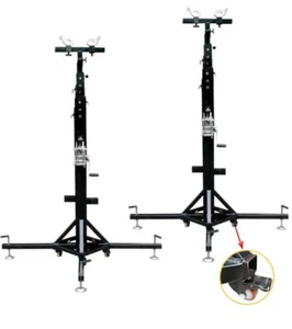 2Pcs 19ft Heavy Duty Crank Stand Stage Lighting Truss Lifting Bracket Outriggers - Picture 1 of 20
