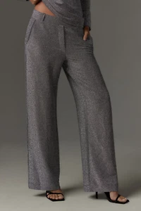 Anthropologie / Baum und Pferdgarten Shimmer Metallic Pull On Pants Size M - Picture 1 of 7