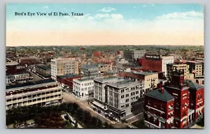 Birds Eye View El Paso Texas Vintage Unused Postcard Good Condition - Picture 1 of 2