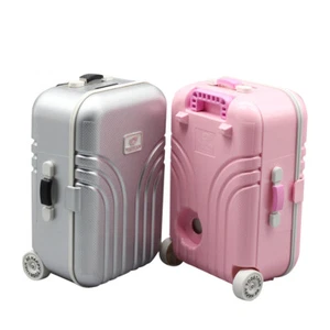Puppenkoffer Puppenzubehör Koffer Reise Mini-Trolley - Bild 1 von 10