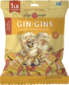 GIN GINEBRAS Caramelo Duro de Jengibre Doble Fuerza - Caramelo de Jengibre Natural por el Jengibre - Imagen 1 de 12