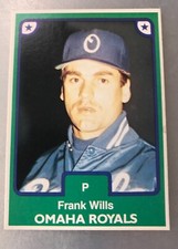 1984 TCMA Minor League #162 Frank Wills Omaha Royals Rookie Baseball Card