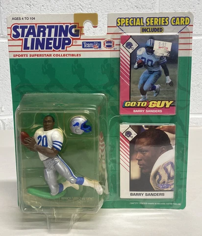Barry Sanders Detroit Lions Starting Lineup Figure 1993 Cover