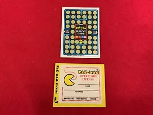 PAC MAN 1980 FLEER MISCELLANEOUS CARDS - Picture 1 of 4