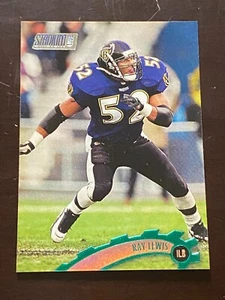 Tarjeta base de fútbol americano Topps Stadium Club 1997 #195 de Ray Lewis 🙂 - Imagen 1 de 2