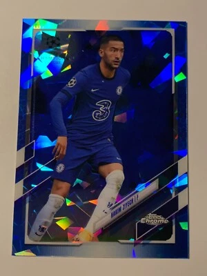 HAKIM ZIYECH #84 2020-21 TOPPS CHROME SAPPHIRE - Image 1 of 2