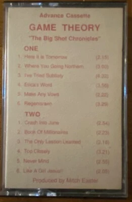 GAME THEORY Big Shot Chronicles 1986 US Advance PROMO CASSETTE TAPE Mitch Easter - Image 1 of 3