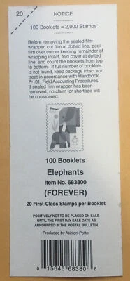 2022 Elephants Forever Stamp Deck Card.  Look Closely At Edges In Photos DC-081 - Image 1 of 4