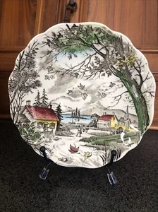 J&G MEAKIN Vintage Ceramic Welcome Home Saucer Plate Reg Sol 391413 England - Picture 1 of 4