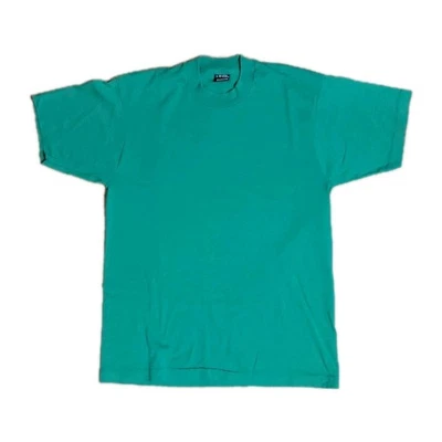 Vintage 90's Screen Stars Hurricane Pressure Cleaning Florida Green Large Shirt - Image 1 of 4