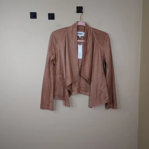 BB DAKOTA BY STEVE MADDEN Wade Faux Suede Jacket In Blush Size XS - Picture 1 of 11
