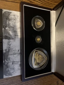    2007 Bermuda Shipwrecks Gold & Silver Collection Bermuda Triangle Proof Set   - Picture 1 of 2