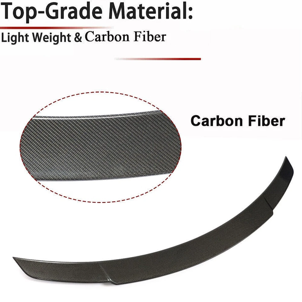 For Mercedes-Benz C238 E400 E53 16UP Carbon Fiber Rear Trunk Spoiler Wing Lip - Image 1 of 4