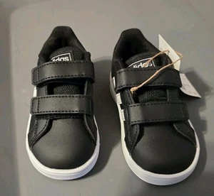 adidas grand court I Ef0117 Black Size 5K - Picture 1 of 6