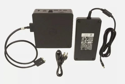 Dell Precision K16A Dual Thunderbolt 3 USB-C Docking Station 2RRTM TB18DC w/ AC - Image 1 of 4