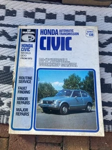 HONDA CIVIC 1200, AUTOMATIK, SP WERKSTATTHANDBUCH VON 1973. - Bild 1 von 12