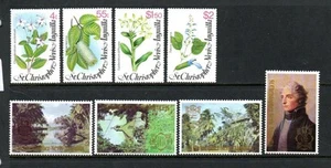 SAN CHRISTOPHER NEVIS ANGUILLA MNH 1980 SG430-433 FLORES Y SG434-437 LONDRES 1980 - Imagen 1 de 1