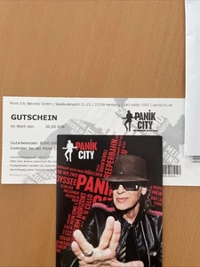 30 € Gutschein / Ticket + Flyer Panik City Udo Lindenberg Hamburg - Bild 1 von 2