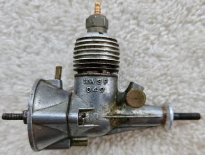 Vintage Wasp .049 CL/FF Model Airplane Engine - Image 1 of 4