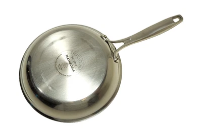 Tramontina 8" Solid Stainless Steel Fry Pan TriPly Clad Oven-induction safe - Image 1 of 4