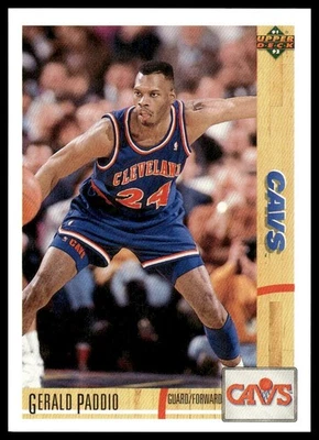 Gerald Paddio 1991-92 Upper Deck #230 Cleveland Cavaliers - Image 1 of 2