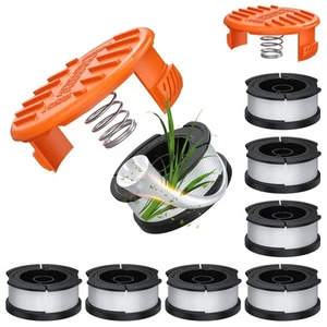 8PCS Replacement Spool for Black+Decker 8 Pack Trimmer String 0.065" AF-100 A... - Picture 1 of 7